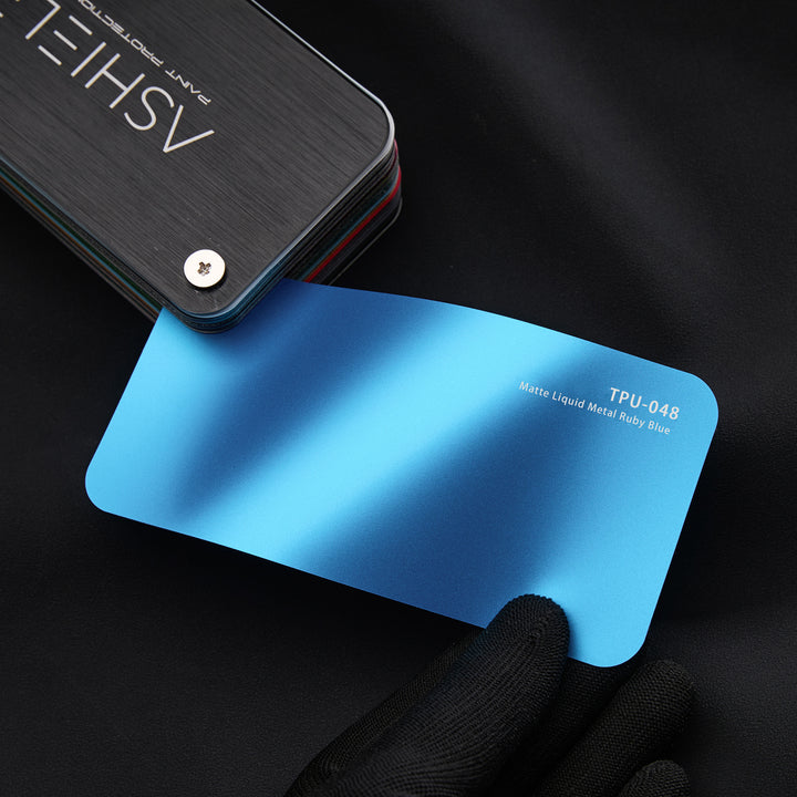 Satin Liquid Metal Ruby Blue
