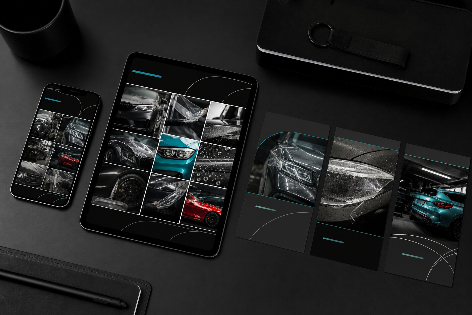 Automotive social media content on mobile devices
